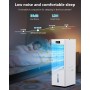 Portable Air Conditioner 4 in 1, Air Cooler with 6L Tank, 4 Modes 3 Speed, 60°Oscillation, 1-12H Timer, with Wheels, Remote