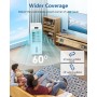 Portable Air Conditioner 4 in 1, Air Cooler with 6L Tank, 4 Modes 3 Speed, 60°Oscillation, 1-12H Timer, with Wheels, Remote