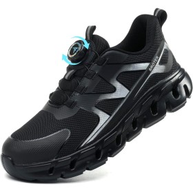 AEKYIWL Zapatos de Seguridad Hombre Mujer Calzado de Seguridad Ligero Comodo Zapatillas Trabajo Transpirable Antideslizante