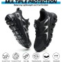 AEKYIWL Zapatos de Seguridad Hombre Mujer Calzado de Seguridad Ligero Comodo Zapatillas Trabajo Transpirable Antideslizante