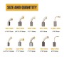 RUNCCI-YUN 40PCS Cepillos de carbono para motor,Cepillo de Carbón para Herramientas Eléctricas,reemplazo de cepillo de carbono