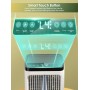 Portable Air Conditioner, 1500ml Fan, 4 Speeds, 7 Color LED Lighting, 2 Spray Functions and 1-8 Hours Timer, Perfect for