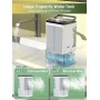 Portable Air Conditioner, 1500ml Fan, 4 Speeds, 7 Color LED Lighting, 2 Spray Functions and 1-8 Hours Timer, Perfect for