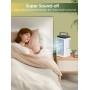 Portable Air Conditioner, 1500ml Fan, 4 Speeds, 7 Color LED Lighting, 2 Spray Functions and 1-8 Hours Timer, Perfect for