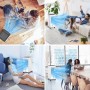 Portable Air Conditioner, 4-in-1 Large Air Cooler, 5.5L Tank, 60W Evaporative Climator, 1-7H Timers, 2 Modes 3 Speed, Wheels,