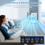 Portable Air Conditioner, 4-in-1 Large Air Cooler, 5.5L Tank, 60W Evaporative Climator, 1-7H Timers, 2 Modes 3 Speed, Wheels,