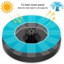 AISITIN Fuente Solar Jardin Exterior, Fuente Solar Flotante Bomba con 6 Boquillas para Baño de Pájaros, Estanque Acuario y