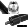 QWORK® Accesorio de taladro angular, portabrocas, 90 °, portabrocas de 0.8-10 mm, aleación de aluminio, par máximo 25 Nm
