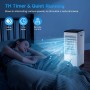 Portable Air Conditioner, 4-in-1 Large Air Cooler, 5.5L Tank, 60W Evaporative Climator, 1-7H Timers, 2 Modes 3 Speed, Wheels,