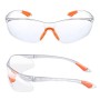 Ajuanbazha Pack de 8 Gafas de Seguridad Transparentes, Gafas Protectoras con Lentes Antiarañazos y Patillas de Goma, Gafas