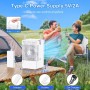 Portable Air Conditioner, 1500 ml Mini Quiet Air Cooler with Remote Control, USB Fan with 5 Wind Speeds & 3 Modes, 10H Timer,