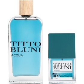 TITTO BLUNI - Aqua Uomo, Promocion 150 ml + 30 ml, Perfume para Hombre de Larga Duración, Colonia en Formato Spray, Eau de