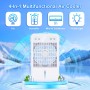 Portable Air Conditioner, 1500 ml Mini Quiet Air Cooler with Remote Control, USB Fan with 5 Wind Speeds & 3 Modes, 10H Timer,