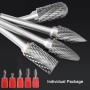 ASNOMY 5 pieza Fresa Metal Lápices Set – 6 x 10mm Escofina Taladro Bit Fresas de Carburo Rotary Archivo Tungsteno Acero
