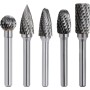 ASNOMY 5 pieza Fresa Metal Lápices Set – 6 x 10mm Escofina Taladro Bit Fresas de Carburo Rotary Archivo Tungsteno Acero
