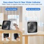 XTTANK 1200ml Portable Air Conditioner with Remote Control, 5 in 1 Mini Air Conditioner, 3 Speeds, 3 Misting Modes, 7 Color