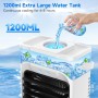 XTTANK 1200ml Portable Air Conditioner with Remote Control, 5 in 1 Mini Air Conditioner, 3 Speeds, 3 Misting Modes, 7 Color