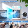XTTANK 1200ml Portable Air Conditioner with Remote Control, 5 in 1 Mini Air Conditioner, 3 Speeds, 3 Misting Modes, 7 Color