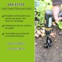 Aselected - Broca para taladro de jardín (100 mm de diámetro, con guantes, jardín, barrena para taladro eléctrico, herramienta
