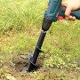Aselected - Broca para taladro de jardín (100 mm de diámetro, con guantes, jardín, barrena para taladro eléctrico, herramienta
