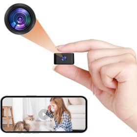 Cámara Espía WiFi 1080P Mini Csmara Espia - Vigilancia Inalámbrica Interior/Exterior Ultra Gran Angular Camara Oculta con Al