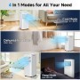 9000 BTU Portable Air Conditioner 3 in 1 Air Conditioner Dehumidifier and Fan, Remote Control, 24H Timer, Sleep Mode and