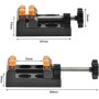 DODUOS 37 PCS Juego de Taladro de Mano Incluye Mini Plana Abrazadera, Mini taladros de PCB, Taladros Helicoidales de 0.5-3.0mm,