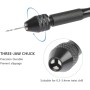 DODUOS 37 PCS Juego de Taladro de Mano Incluye Mini Plana Abrazadera, Mini taladros de PCB, Taladros Helicoidales de 0.5-3.0mm,