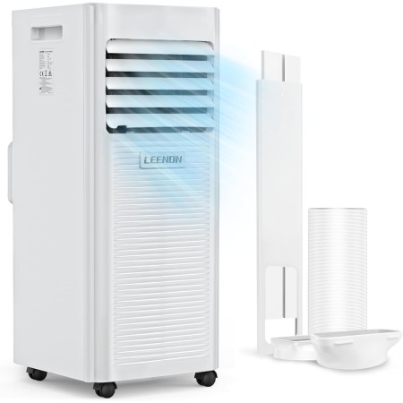 9000 BTU Portable Air Conditioner 3 in 1 Air Conditioner Dehumidifier and Fan, Remote Control, 24H Timer, Sleep Mode and