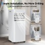 9000 BTU Portable Air Conditioner 3 in 1 Air Conditioner Dehumidifier and Fan, Remote Control, 24H Timer, Sleep Mode and