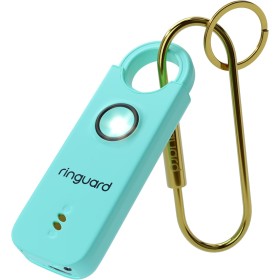 RINGUARD - Alarma Personal para Mujeres - Ring Alarm con Sonido Alta Potencia (135 db) y Flash Intenso e Intermitente - Llavero
