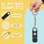 RINGUARD - Alarma Personal para Mujeres - Ring Alarm con Sonido Alta Potencia (135 db) y Flash Intenso e Intermitente - Llavero