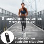 RINGUARD - Alarma Personal para Mujeres - Ring Alarm con Sonido Alta Potencia (135 db) y Flash Intenso e Intermitente - Llavero