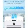 Portable Air Conditioner 7000 BTU, Cooling/Fan/Dehumidification/Sleep Mode 4 in 1, Touch/Remote Control, 24h Timer, 360° Wheels,