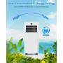 Portable Air Conditioner 7000 BTU, Cooling/Fan/Dehumidification/Sleep Mode 4 in 1, Touch/Remote Control, 24h Timer, 360° Wheels,