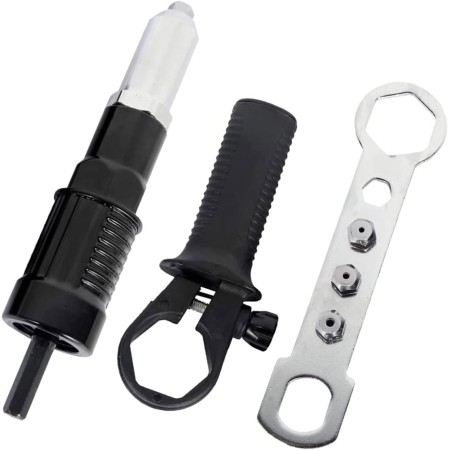 Remachadora eléctrica Binghe Remachadora, Adaptador de Pistola Remachadora, Remachadora para Taladro, Remachadora Bateria con