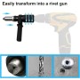 Remachadora eléctrica Binghe Remachadora, Adaptador de Pistola Remachadora, Remachadora para Taladro, Remachadora Bateria con