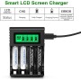POWEROWL Cargador Rápido de Pilas con 4 Piezas AA 2800mAh Pilas Recargables y 4 Piezas AAA 1000mAh Ni-MH Baterías Recargables
