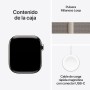 Apple Watch Series 10 GPS + Cellular Smartwatch con Caja de Titanio Pizarra de 46 mm y Correa Deportiva Negro - Talla S/M.