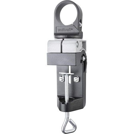 wolfcraft Soporte combinado, aluminio fundido, giratorio I 4800000 I Práctico soporte para taladros en cualquier posición