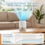 AROEVE Air Purifier with HEPA Filter H13 of 3 Stages, with an Energy Consumption of Only 5W, Quiet at 22db with Aroma, Fights