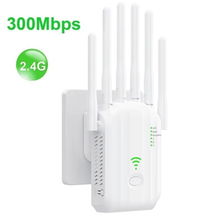Enrutador inalámbrico AC1200, repetidor de rango Wifi, banda Dual de 2