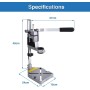 Soporte Taladro Vertical, Columna para Taladro, Soporte para Taladro de Columna, Multifuncional Soporte para Taladro Eléctrico