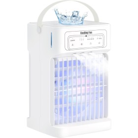 Quiet Portable Air Conditioner, 1100 ml Portable Air Cooler, Mini Condizionatore d'aria with 3 Fan Speeds, 3 Misting Modes for