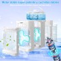 Quiet Portable Air Conditioner, 1100 ml Portable Air Cooler, Mini Condizionatore d'aria with 3 Fan Speeds, 3 Misting Modes for