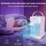 Quiet Portable Air Conditioner, 1100 ml Portable Air Cooler, Mini Condizionatore d'aria with 3 Fan Speeds, 3 Misting Modes for