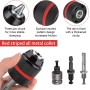 Portabrocas de Taladro Rápida 1,5-13mm, Rosca 1/2'' 20UNF Accesorios Taladro, Portabrocas con 1/4'' Hex, 1/2'' Llave de Impacto