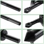 SENENQU Taladro de tierra de jardín de 3 pieza Ø80mm × 300mm + Ø40mm × 420mm + Ø40mm × 220mm Taladro de tierra de jardín y
