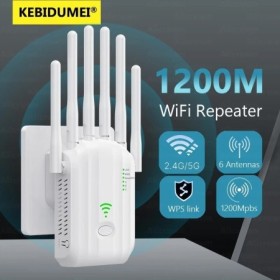 Enrutador inalámbrico AC1200, repetidor de rango Wifi, banda Dual de 2