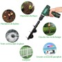 SENENQU Taladro de tierra de jardín de 3 pieza Ø80mm × 300mm + Ø40mm × 420mm + Ø40mm × 220mm Taladro de tierra de jardín y